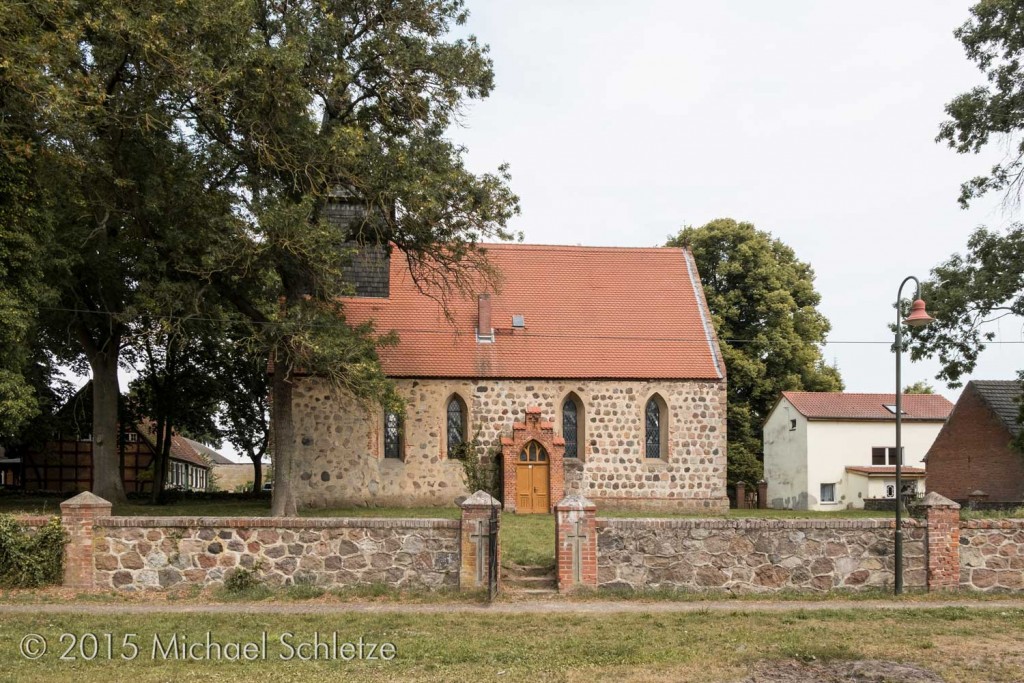 Im späten Mittelalter nach Westen verlängert: Die Dorfkirche von Gulow